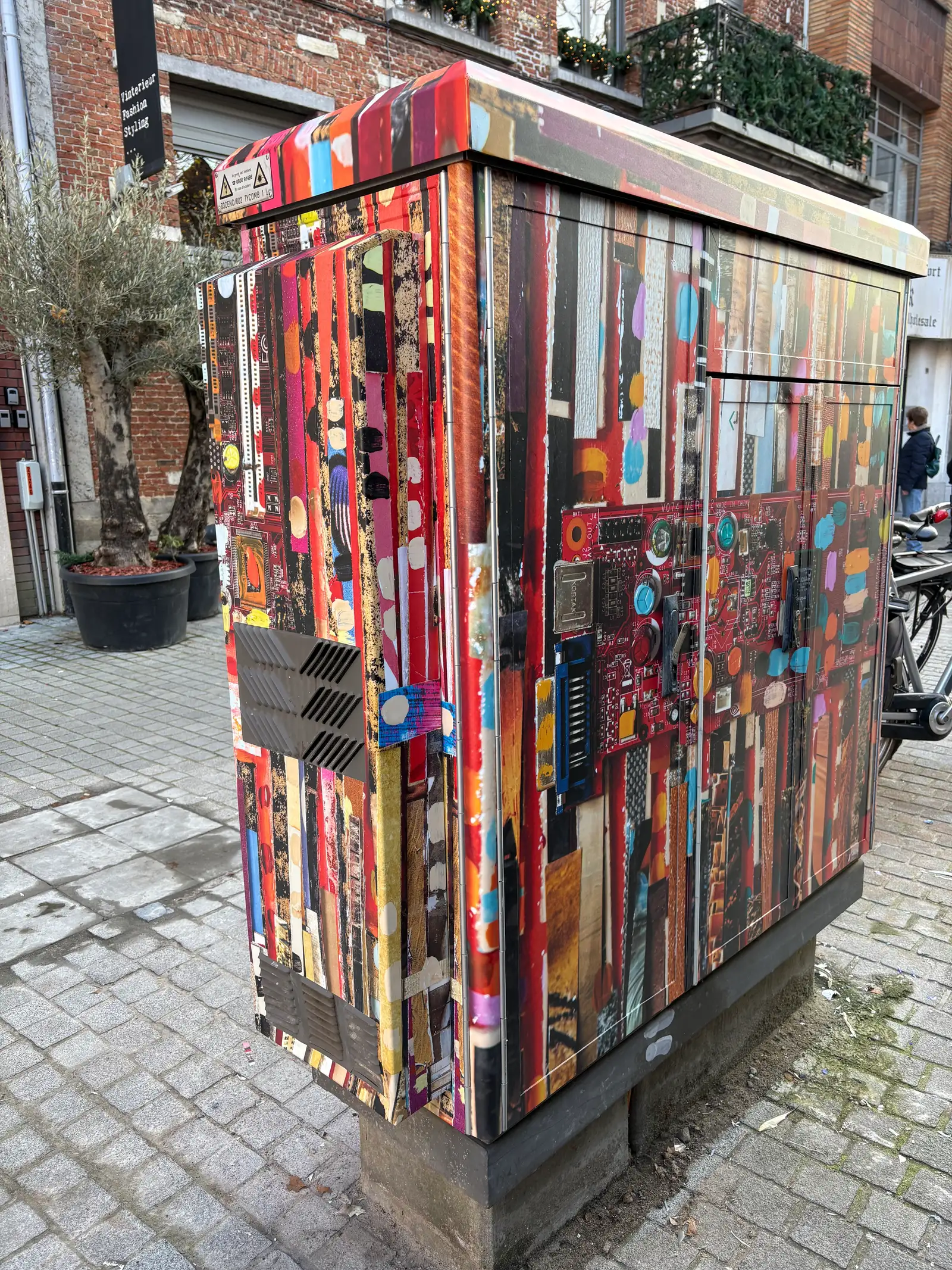Gevelreclame wrap electriciteitskast antwerpen zoom